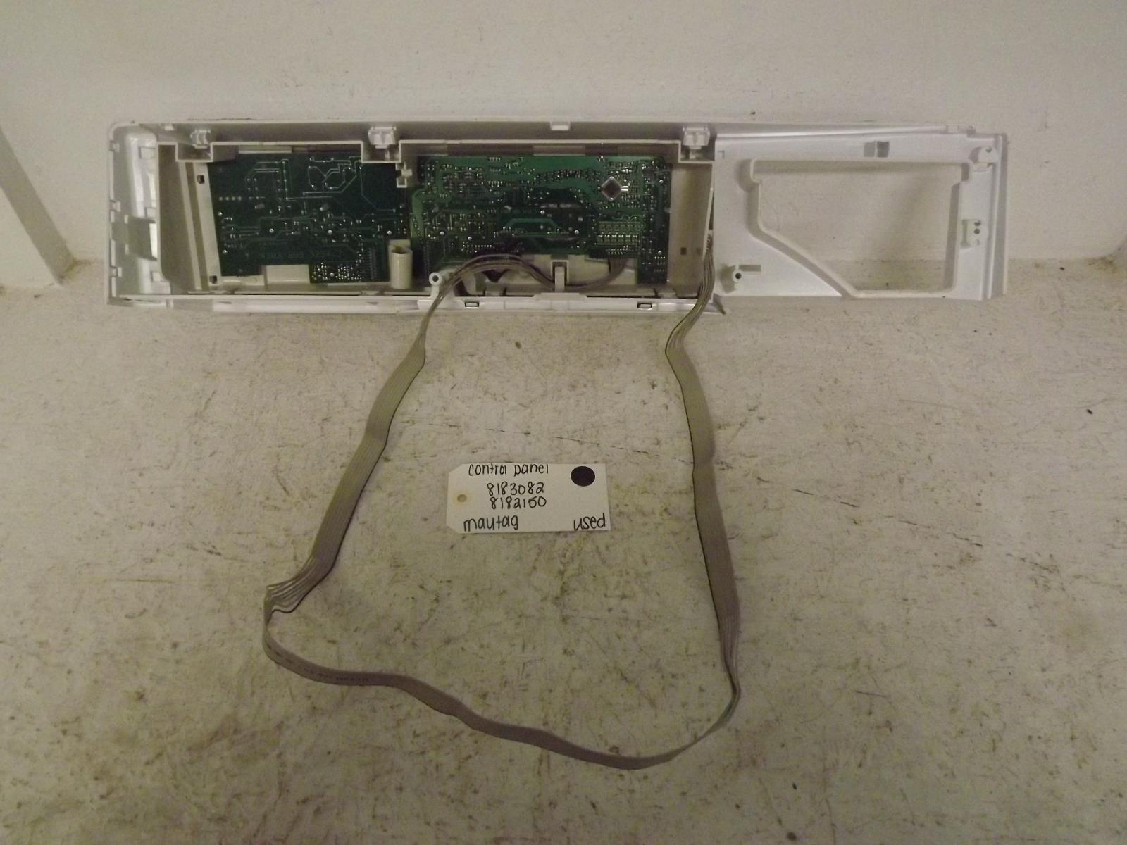 Maytag Washer 8183082 8182150 Control Panel Used Maytag Washer 8183082 8182150 Control Panel Used